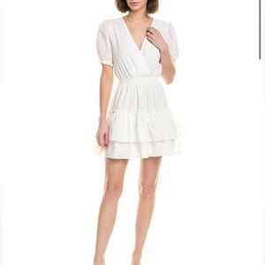 WAYF Eyelet Mini Dress